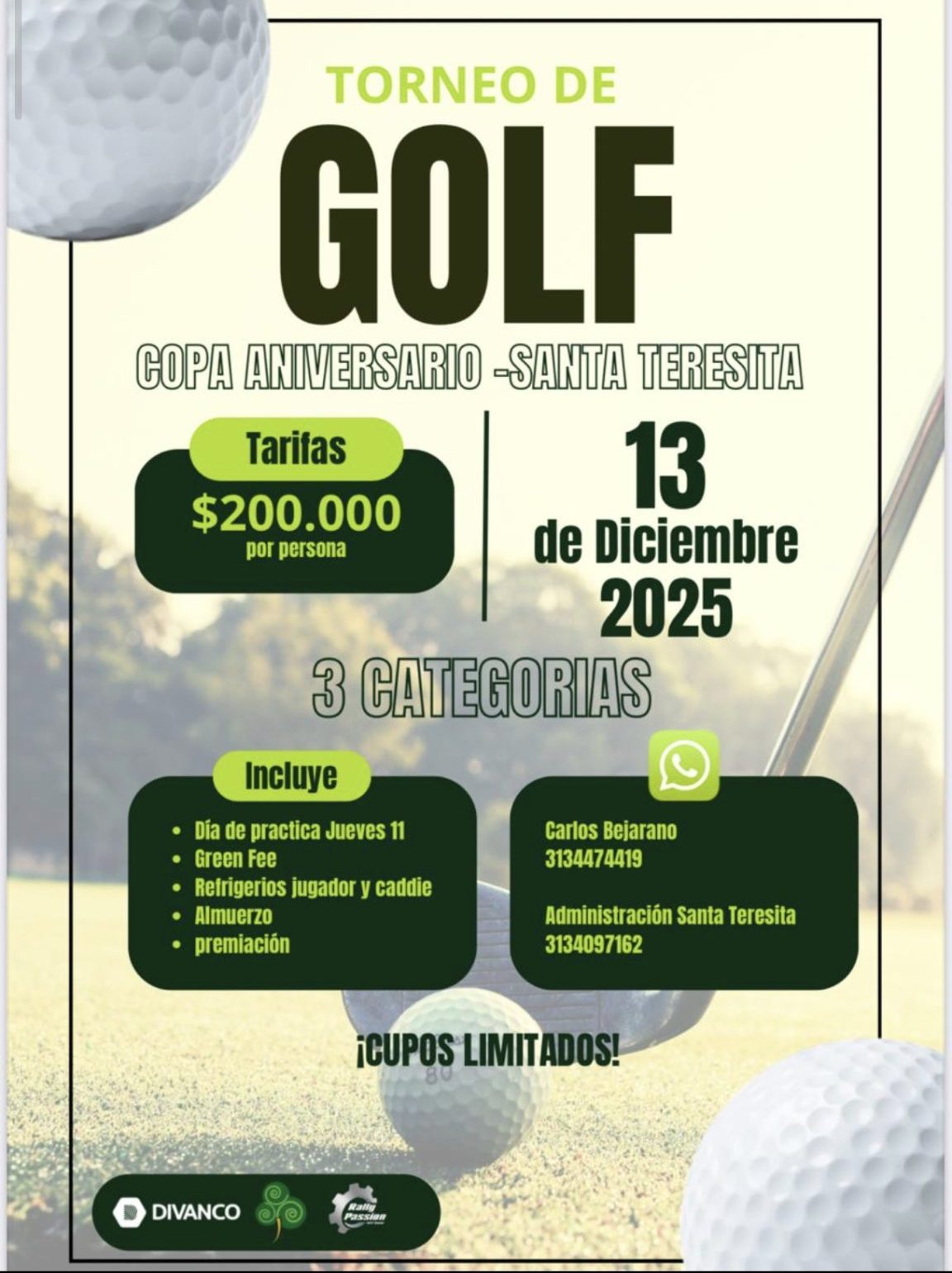 Prepárate para nuestro Torneo de Golf 2025